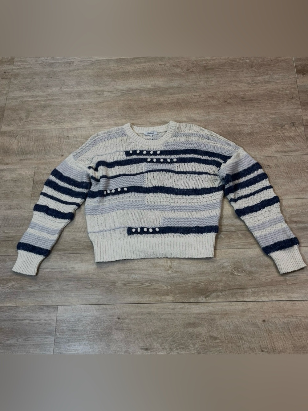 Madewell Women’s Grandover Bobble Merino Wool/Alpaca Blend Pullover Sweater XL - Picture 4 of 9